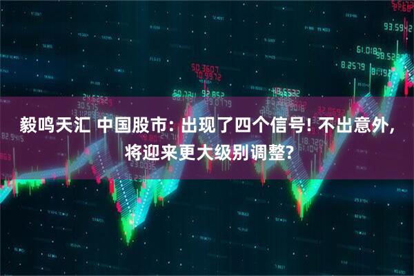 毅鸣天汇 中国股市: 出现了四个信号! 不出意外, 将迎来更大级别调整?