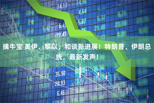擒牛宝 美伊、黎以，和谈新进展！特朗普、伊朗总统，最新发声！