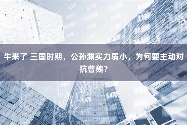 牛来了 三国时期,公孙渊实力弱小,为何要主动对抗曹魏?