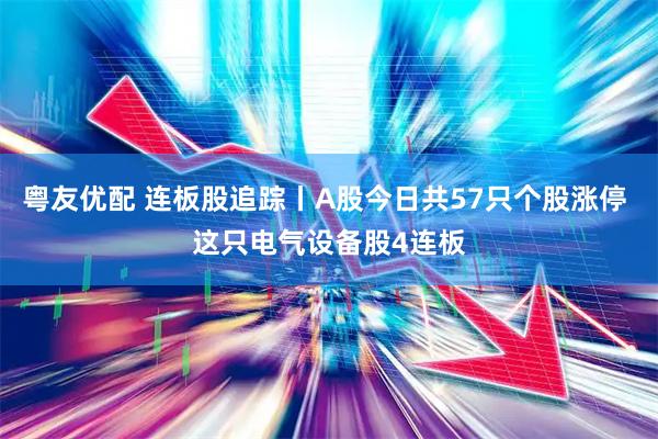 粤友优配 连板股追踪丨A股今日共57只个股涨停 这只电气设备股4连板