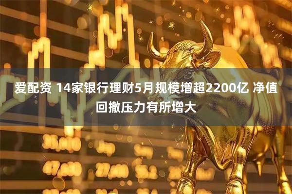 爱配资 14家银行理财5月规模增超2200亿 净值回撤压力有所增大